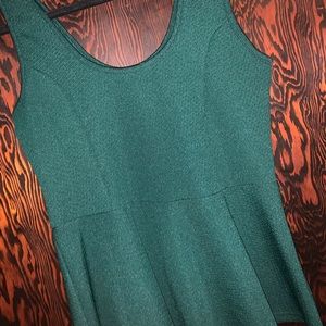 Hunter Green peplum top